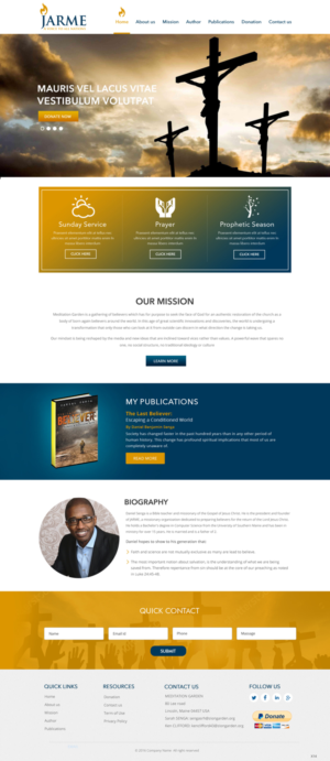 Web Design by pb for Meditation Garden | Design: #12818453