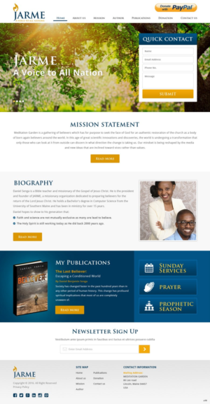 Web Design by pb for Meditation Garden | Design: #12818455
