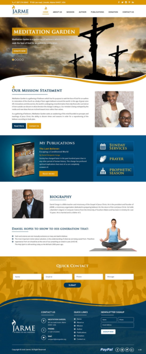 Web Design by pb for Meditation Garden | Design: #12836264