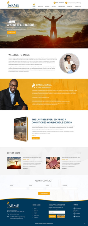 Web Design by pb for Meditation Garden | Design: #12837842