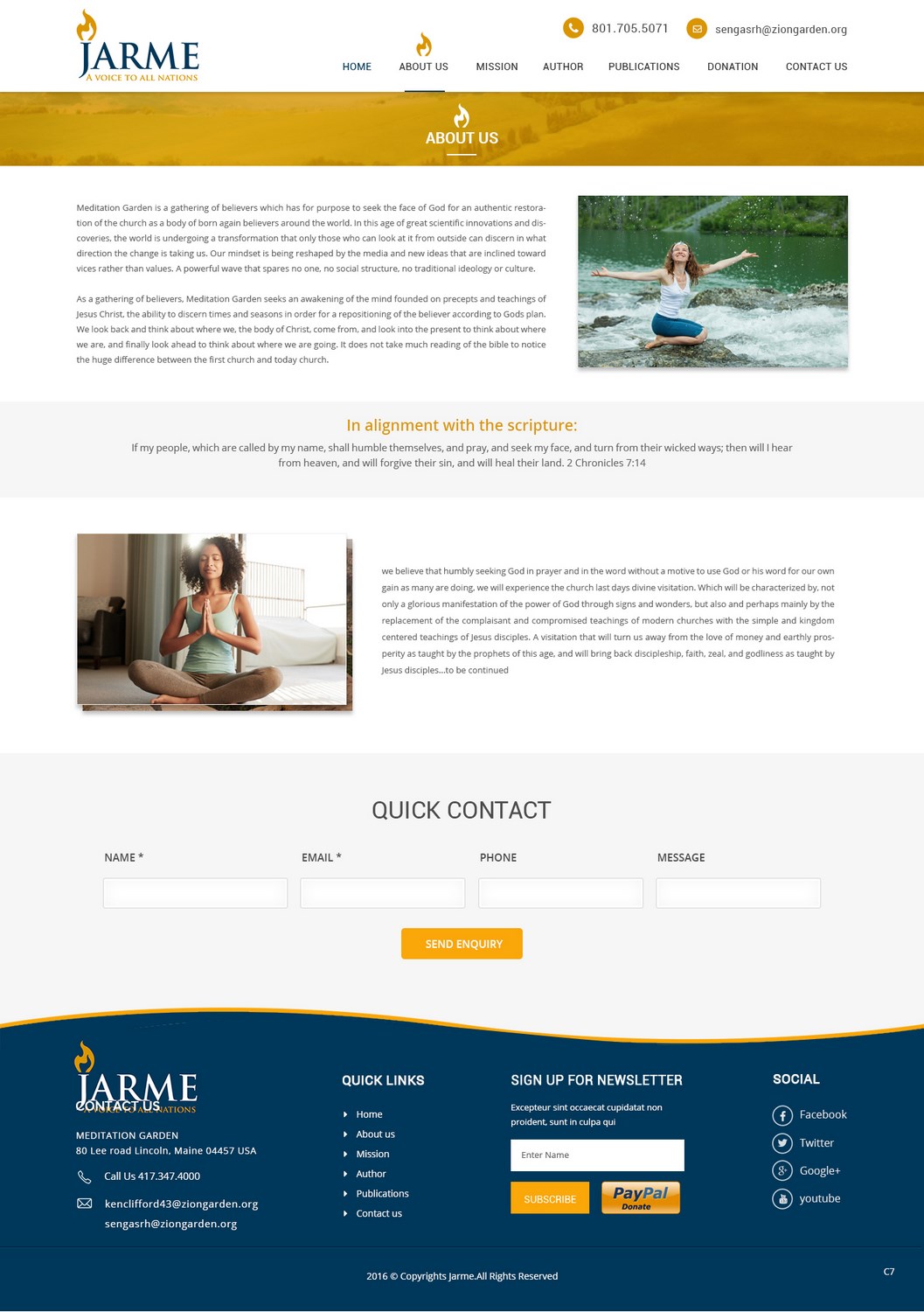 Web Design by pb for Meditation Garden | Design #12894279