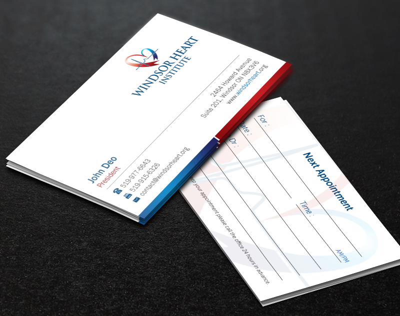 Stationery Design by Brand aid for Windsor Heart Institute | Design #12817906