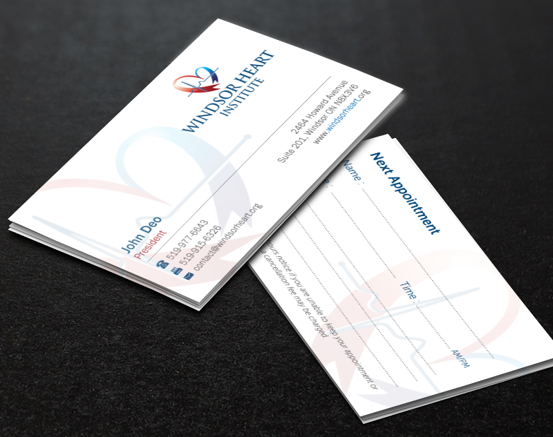 Stationery Design by Brand aid for Windsor Heart Institute | Design #12817909