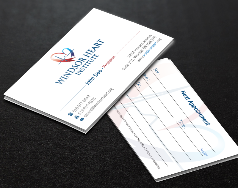 Stationery Design by Brand aid for Windsor Heart Institute | Design #12817910