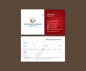 Stationery Design by Brand aid for Windsor Heart Institute | Design: #12817930