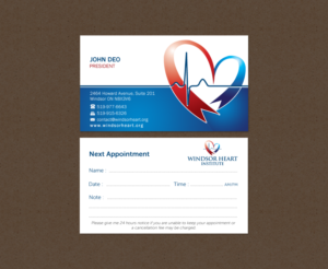 Stationery Design by Brand aid for Windsor Heart Institute | Design: #12817931