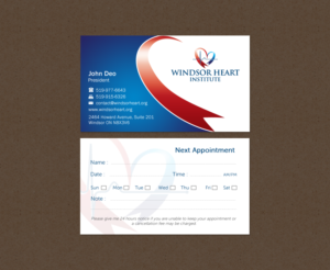 Stationery Design by Brand aid for Windsor Heart Institute | Design: #12817937