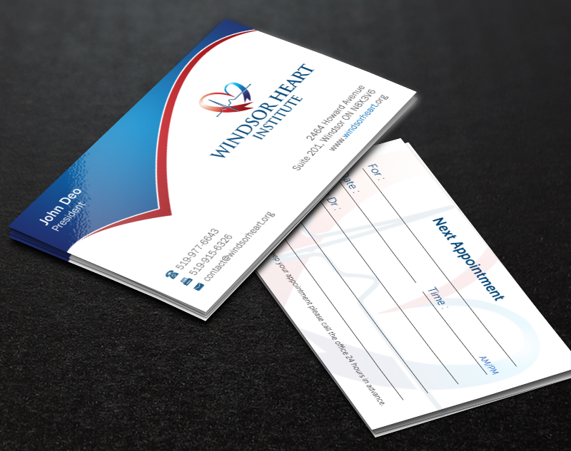 Stationery Design by Brand aid for Windsor Heart Institute | Design #12817942