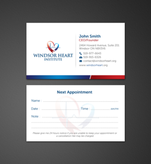 Stationery Design by chandrayaan.creative for Windsor Heart Institute | Design: #12815470