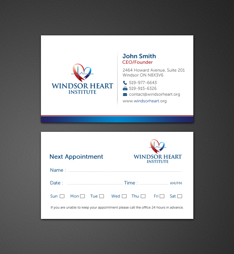 Stationery Design by chandrayaan.creative for Windsor Heart Institute | Design #12815475