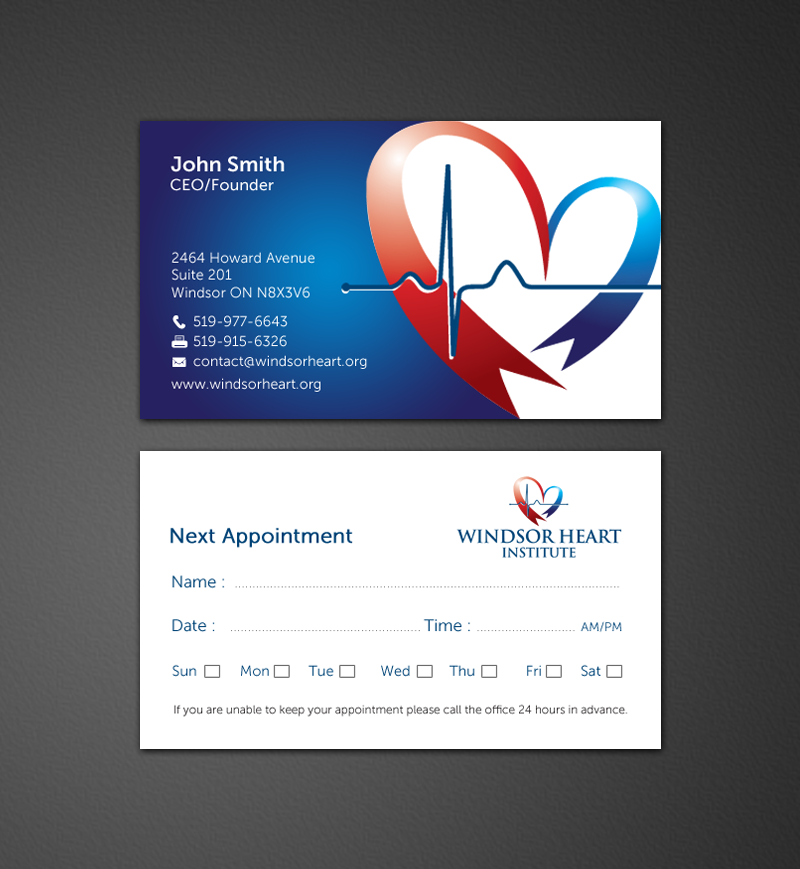Stationery Design by chandrayaan.creative for Windsor Heart Institute | Design #12815476