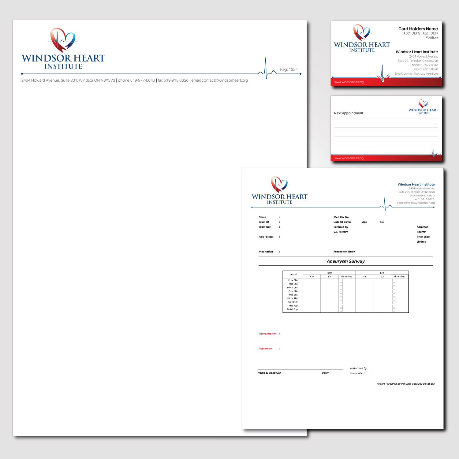 Stationery Design by chathurasoori for Windsor Heart Institute | Design #12818167