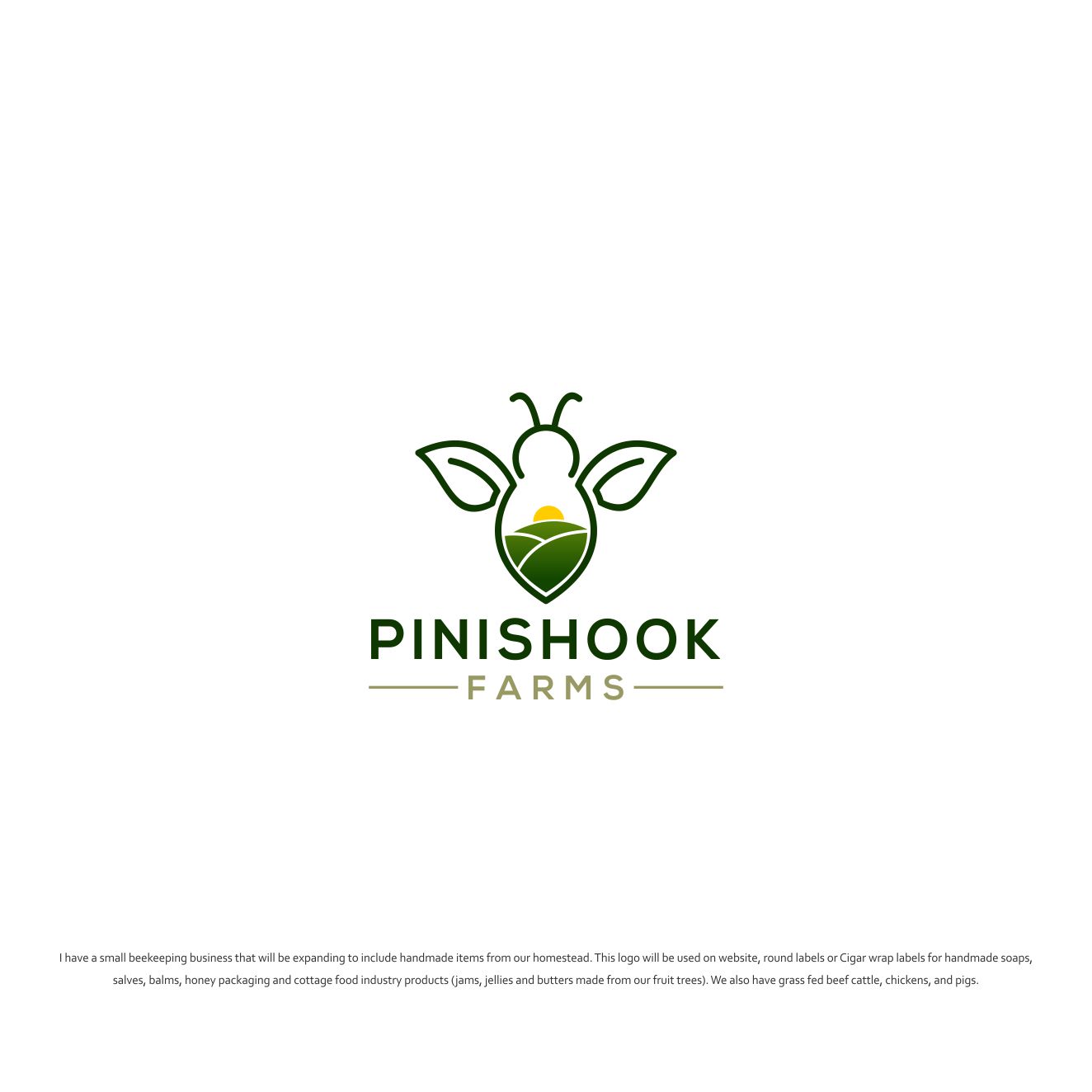 Logo Design by ecorokerz for Pinishook Farms | Design #12806656