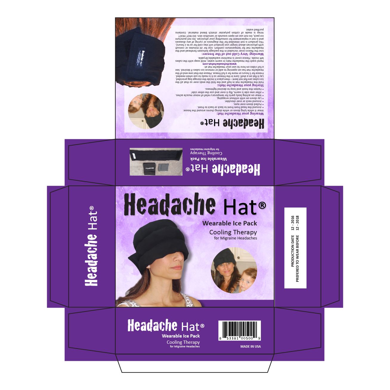 Diseño de Empaque por AccuSource para Weight Loss Image & Lifestyle, LLC (DBA Headache Hat) | Diseño #12828971