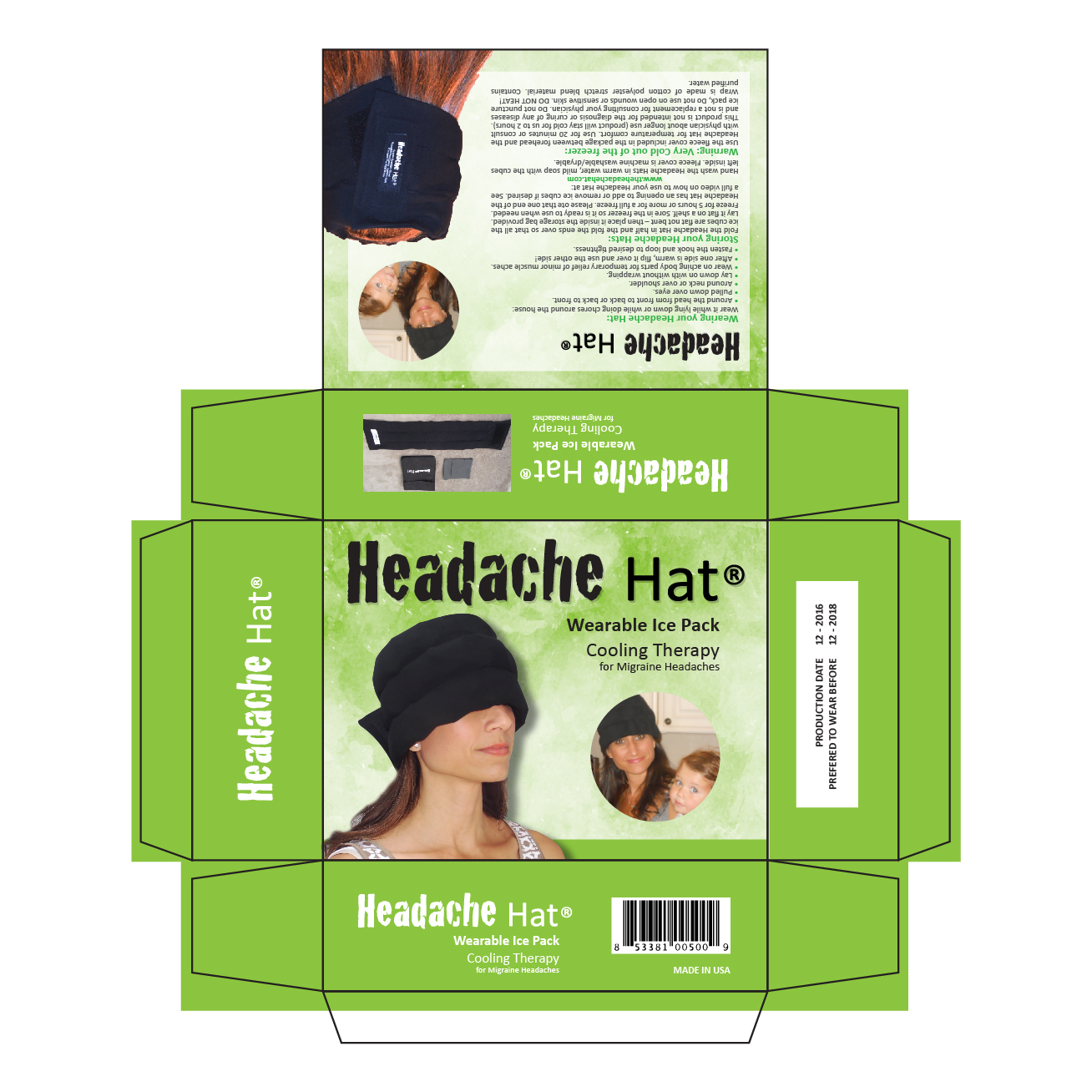 Diseño de Empaque por AccuSource para Weight Loss Image & Lifestyle, LLC (DBA Headache Hat) | Diseño #12828975