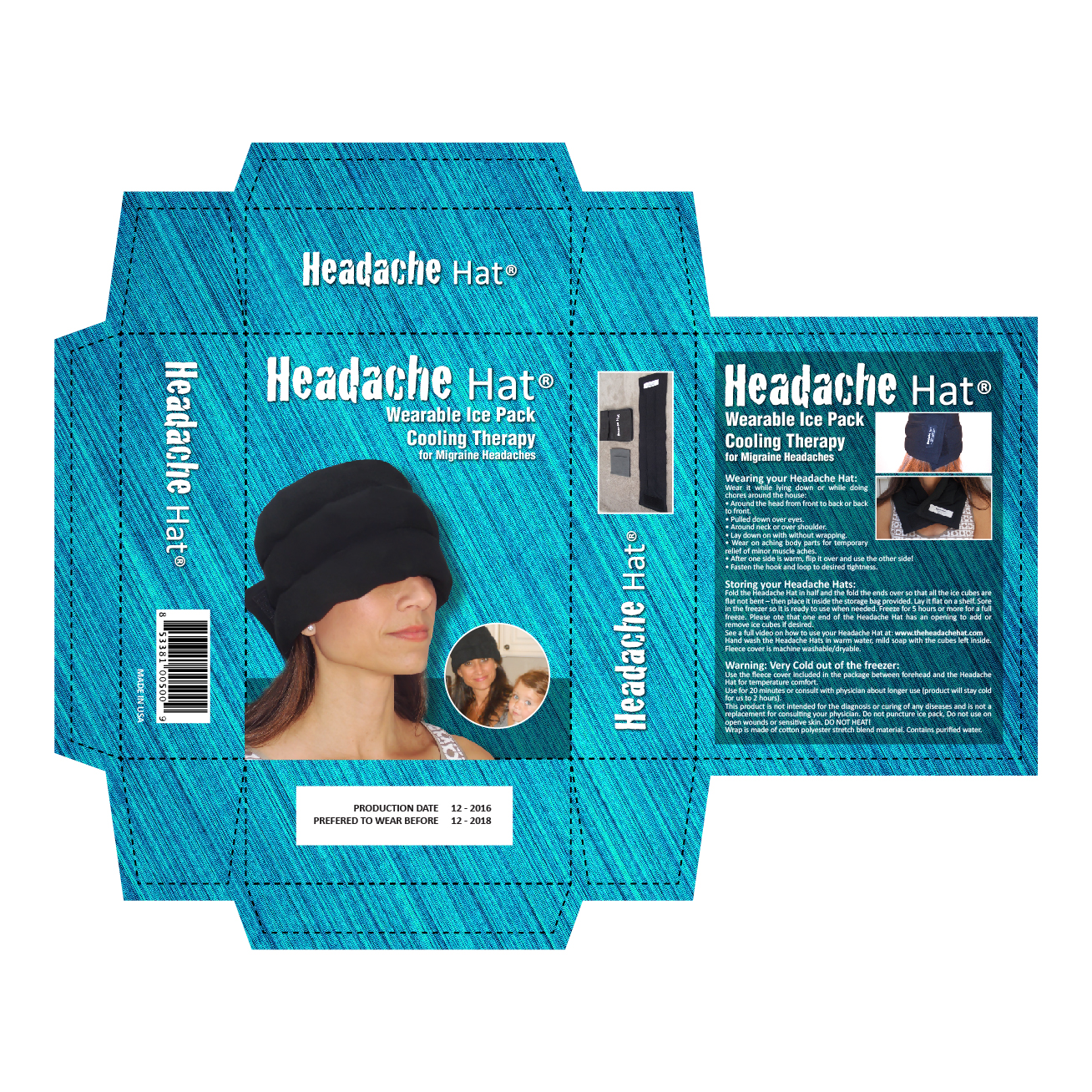 Diseño de Empaque por AccuSource para Weight Loss Image & Lifestyle, LLC (DBA Headache Hat) | Diseño #12840054