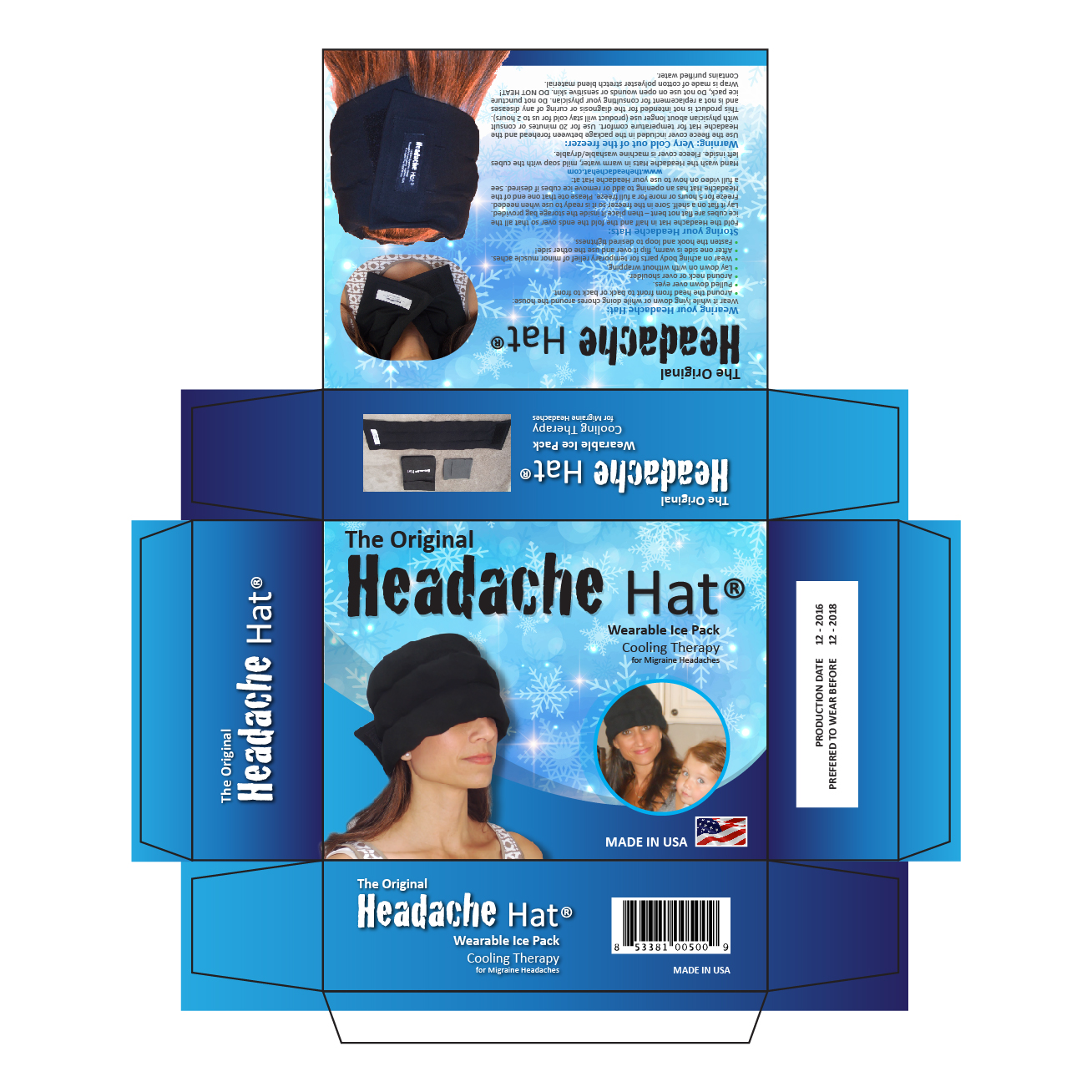 Diseño de Empaque por AccuSource para Weight Loss Image & Lifestyle, LLC (DBA Headache Hat) | Diseño #12840790