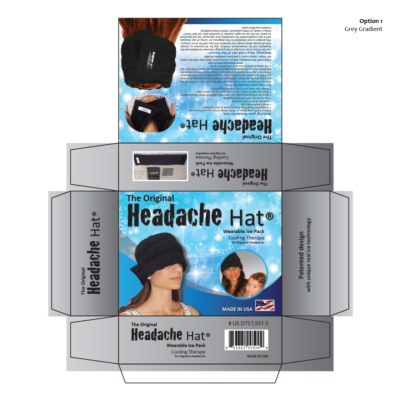 Diseño de Empaque por AccuSource para Weight Loss Image & Lifestyle, LLC (DBA Headache Hat) | Diseño #12887432