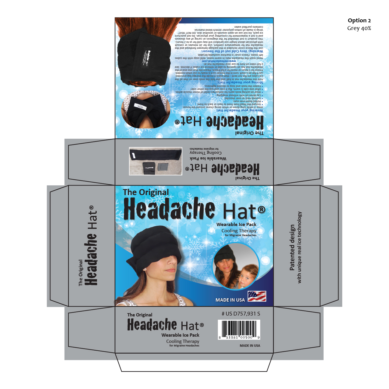 Diseño de Empaque por AccuSource para Weight Loss Image & Lifestyle, LLC (DBA Headache Hat) | Diseño #12887434