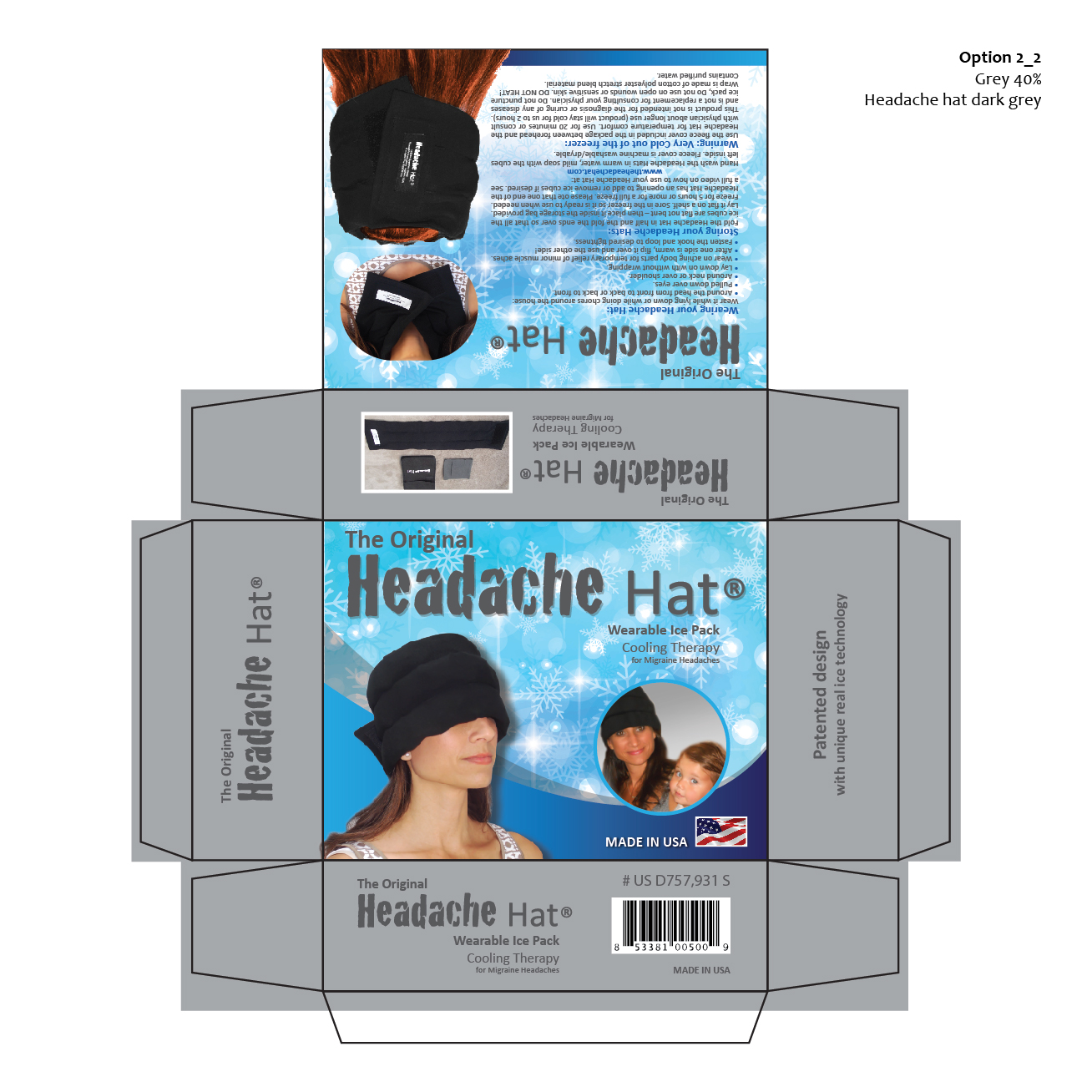 Verpackungs-Design von AccuSource für Weight Loss Image & Lifestyle, LLC (DBA Headache Hat) | Design #12887435