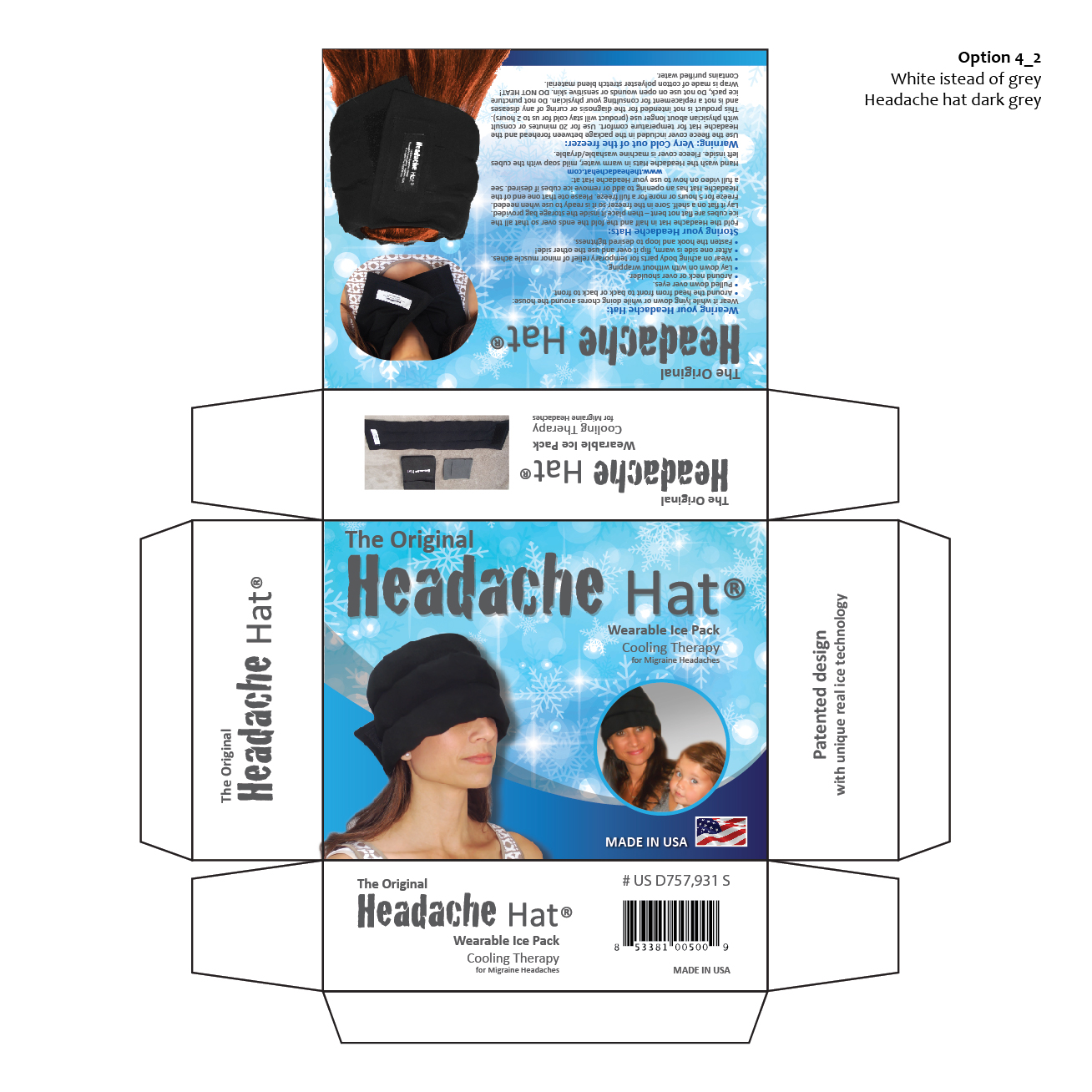 Diseño de Empaque por AccuSource para Weight Loss Image & Lifestyle, LLC (DBA Headache Hat) | Diseño #12887443