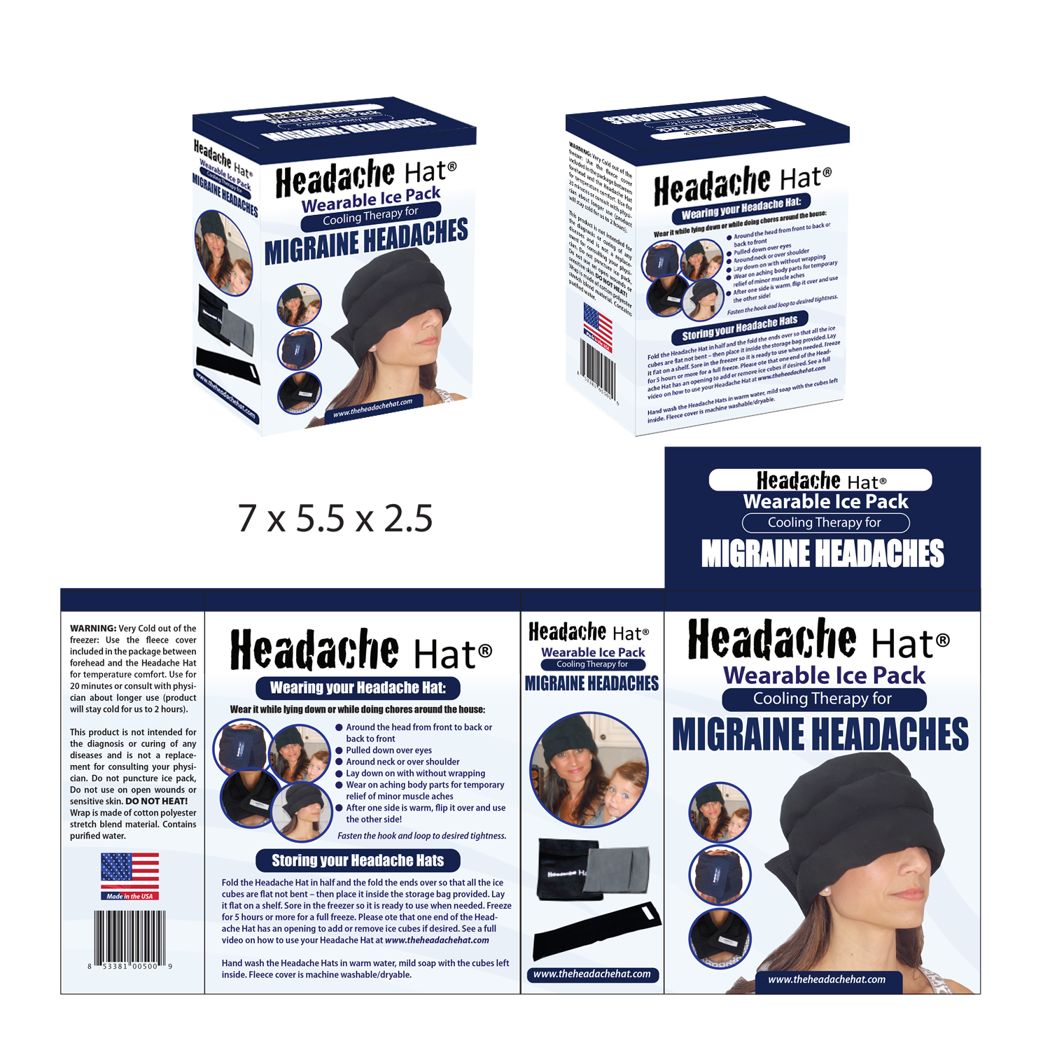 Verpackungs-Design von Soula Vetter für Weight Loss Image & Lifestyle, LLC (DBA Headache Hat) | Design #12912807