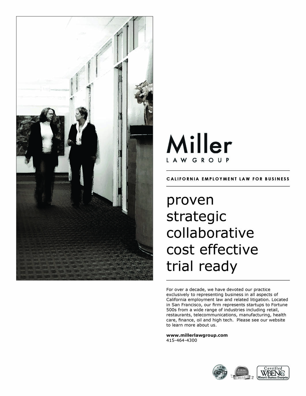 Design Publicitaire par J. Saunders Creative pour Miller Law Group | Design #558511
