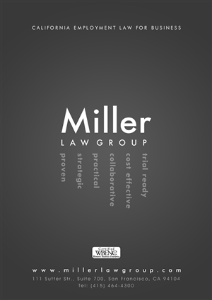 Advertisement Design by Andreev for Miller Law Group | Design: #522576