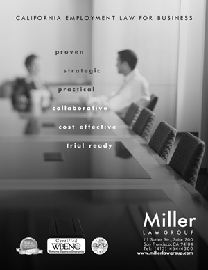 Design Publicitaire par Andreev pour Miller Law Group | Design : #528971