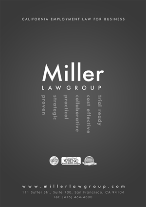 Design Publicitaire par Andreev pour Miller Law Group | Design : #528977