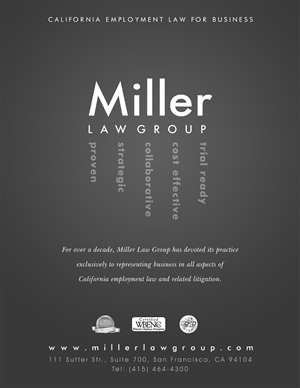 Design Publicitaire par Andreev pour Miller Law Group | Design : #530293