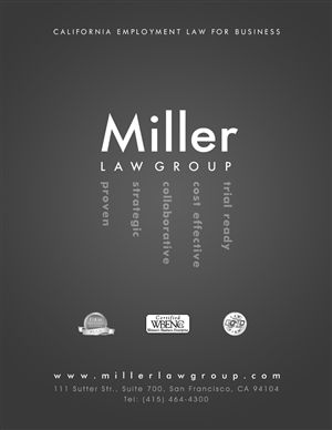 Design Publicitaire par Andreev pour Miller Law Group | Design : #530296