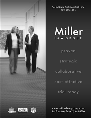 Design Publicitaire par Andreev pour Miller Law Group | Design : #530307