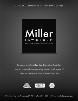 Advertisement Design by Andreev for Miller Law Group | Design: #563286