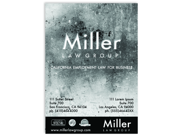 Diseño Publicitario por OUT of BOX.d para Miller Law Group | Diseño #546859