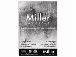 Design Publicitaire par OUT of BOX.d pour Miller Law Group | Design #546859