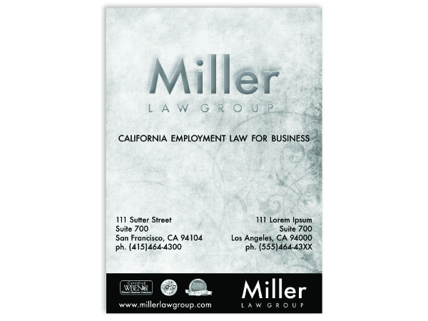 Werbe-Design von OUT of BOX.d für Miller Law Group | Design #546860