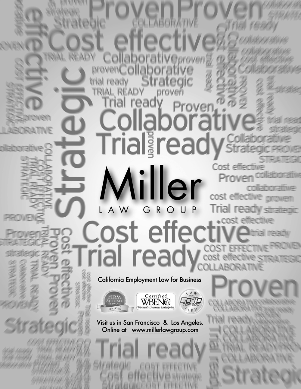 Advertisement Design by David for Miller Law Group | Design #539059