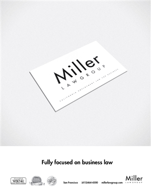 Design Publicitaire par Lewis pour Miller Law Group | Design : #524115