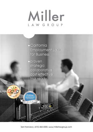 Design Publicitaire par ksenia design pour Miller Law Group | Design : #532103