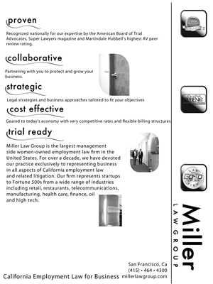 Design Publicitaire par XQ Designs pour Miller Law Group | Design : #536149