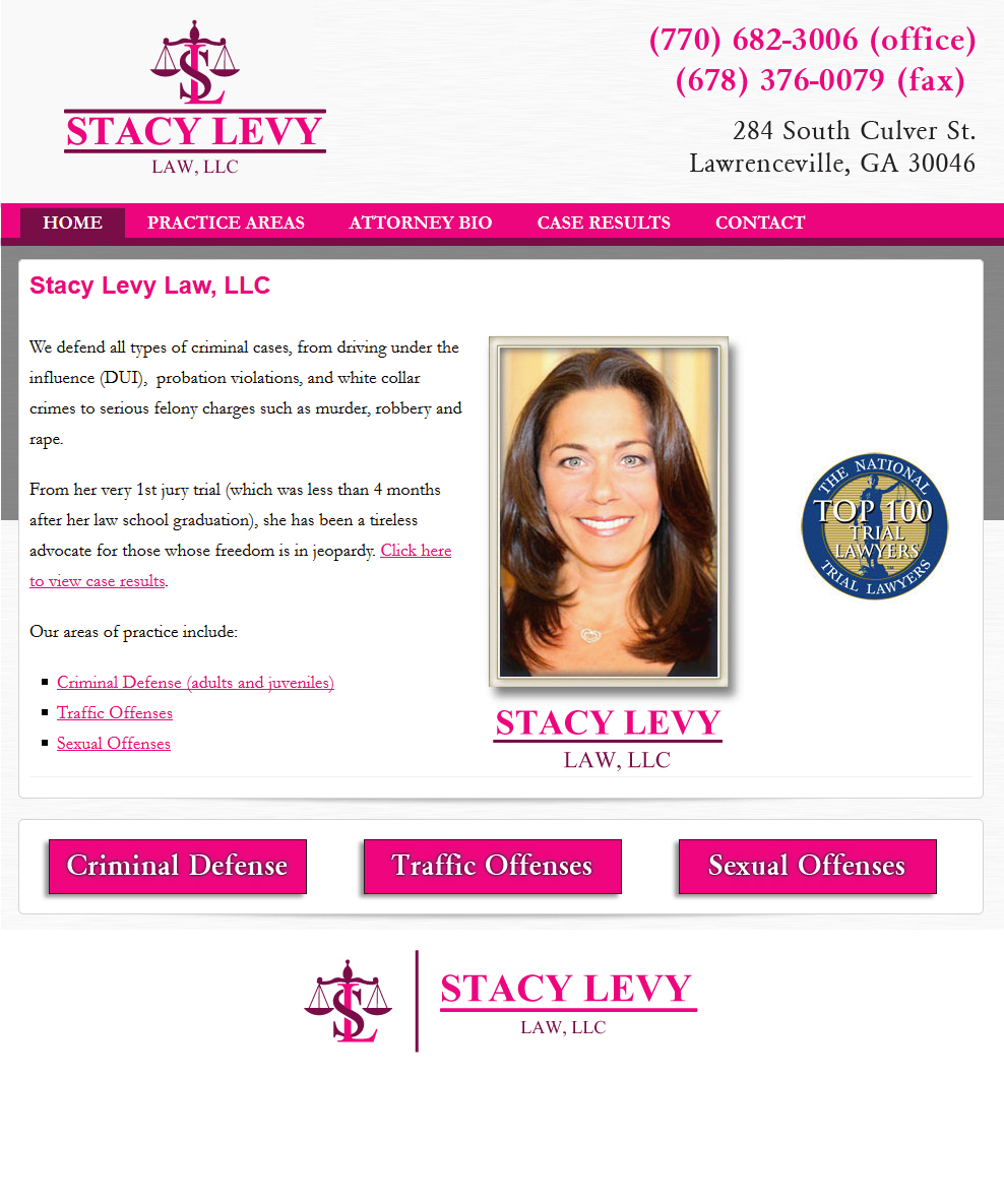 Logo Design by David King for Stacy Levy Law | Design #12819214