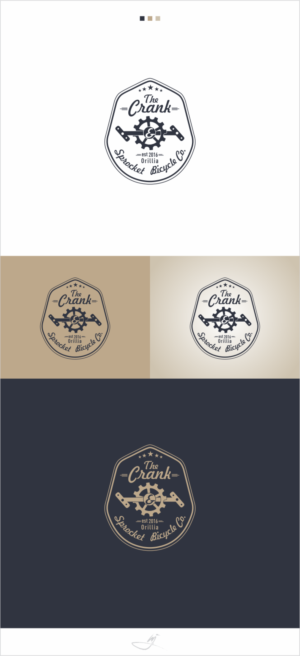 Logo Design by Mimi &amp; Max for The Crank & Sprocket Bicycle Co. | Design: #12857372