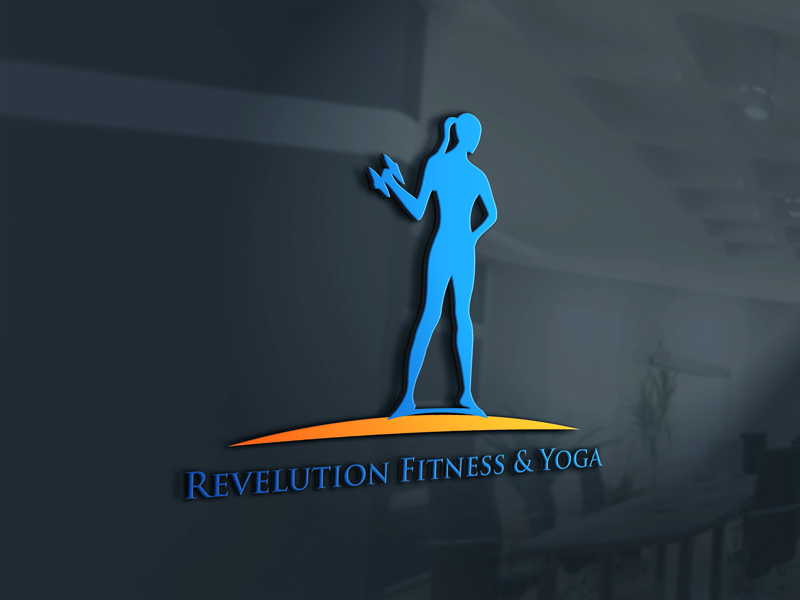 Logo Design by H M SUMON for Revelution Fitness & Yoga | Design #12826683
