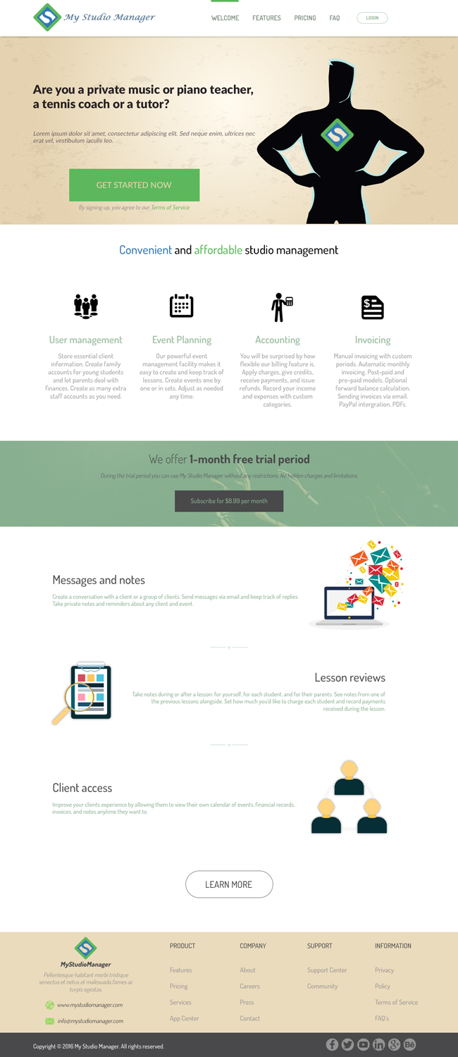 Web-Design von Drexen für PianoMaestro Pty Ltd | Design #12852759