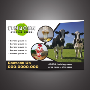 Design de Panneau par theblueart pour Timboon Fine Ice cream | Design #12838424