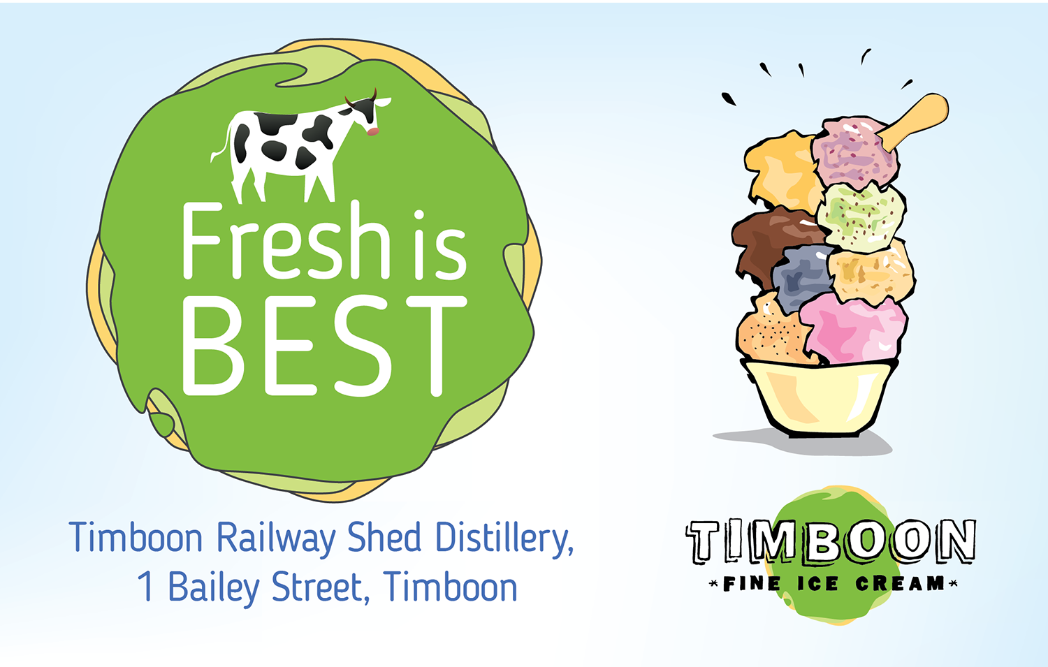 Signage Design by yadunath for Timboon Fine Ice cream | Design #12832129