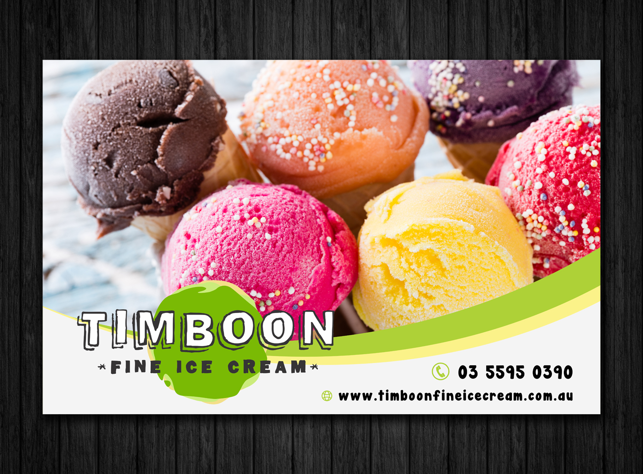 Design de Panneau par ecorokerz pour Timboon Fine Ice cream | Design #12835809
