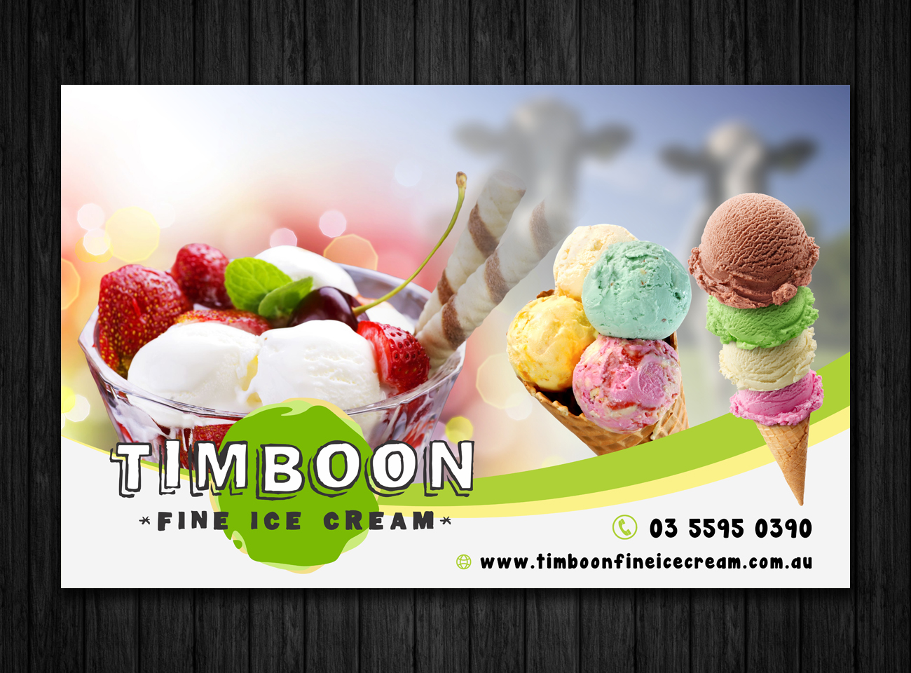 Signage Design by ecorokerz for Timboon Fine Ice cream | Design #12835810