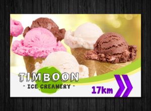 Signage Design by ecorokerz for Timboon Fine Ice cream | Design: #12846100